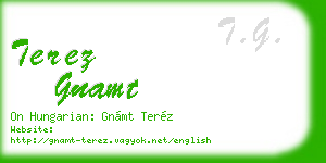 terez gnamt business card